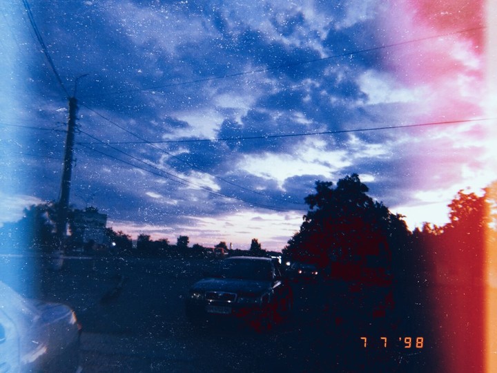 The sky...