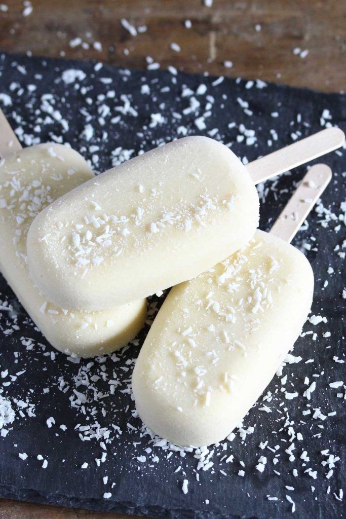 milk- coconut pops