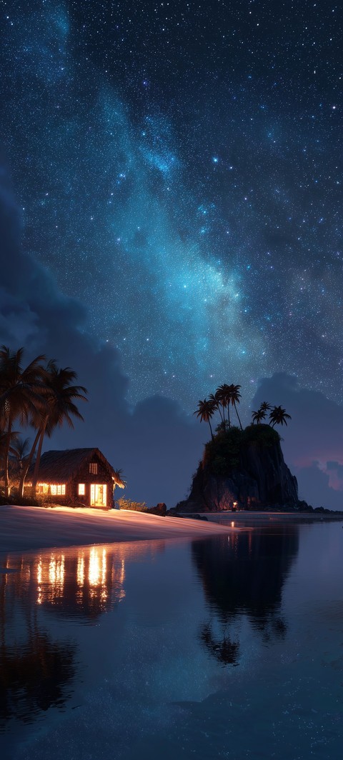 fonds d'écran night, blue