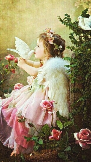 La petite fille à la colombe !!!!