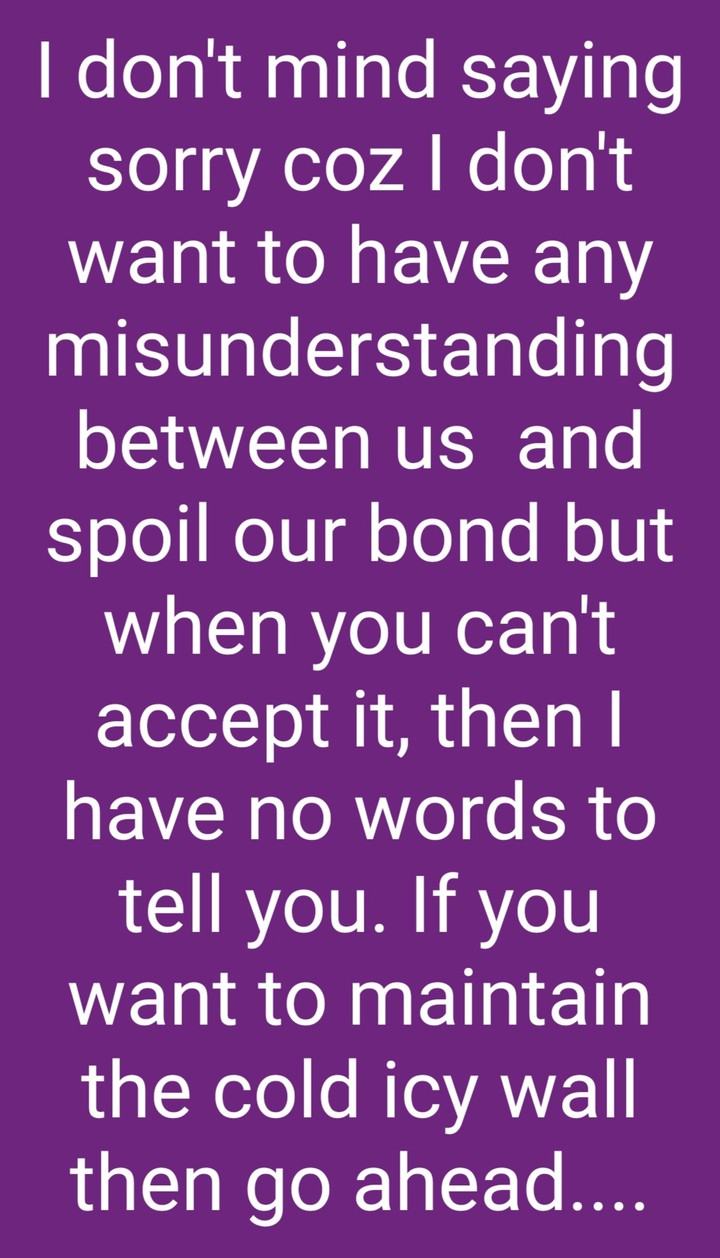 When they cant accept your apology