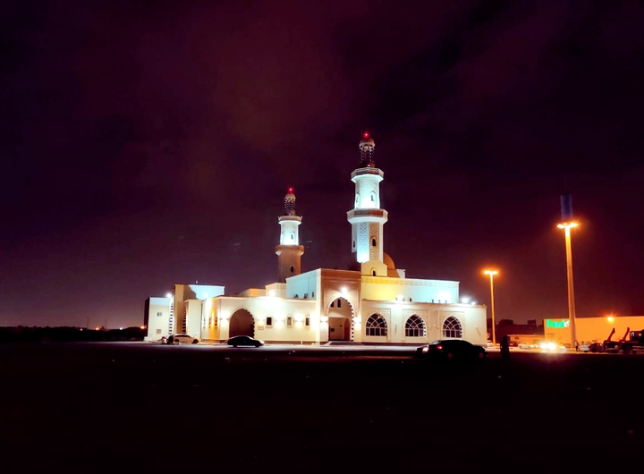Night view mosque