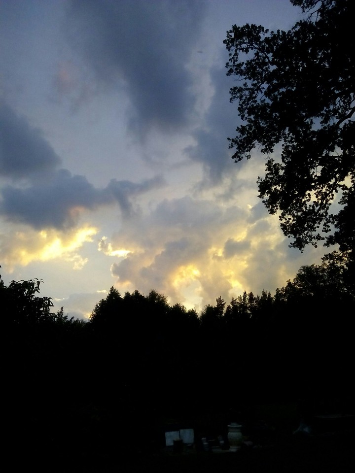 Lithuanian sky from my garden