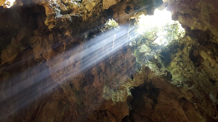 in the cave