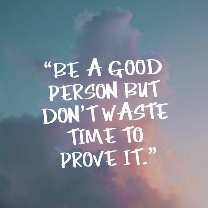 Be A Good Person But...