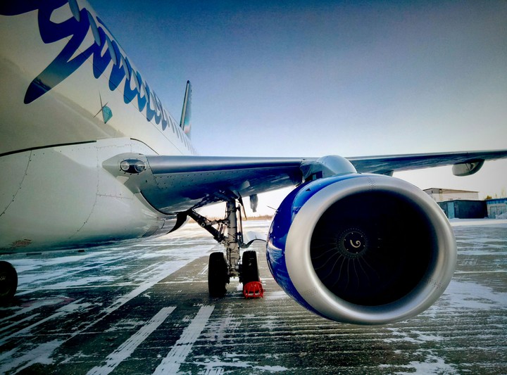 Russian plane SSJ-100