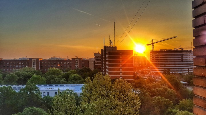 industrial sunset