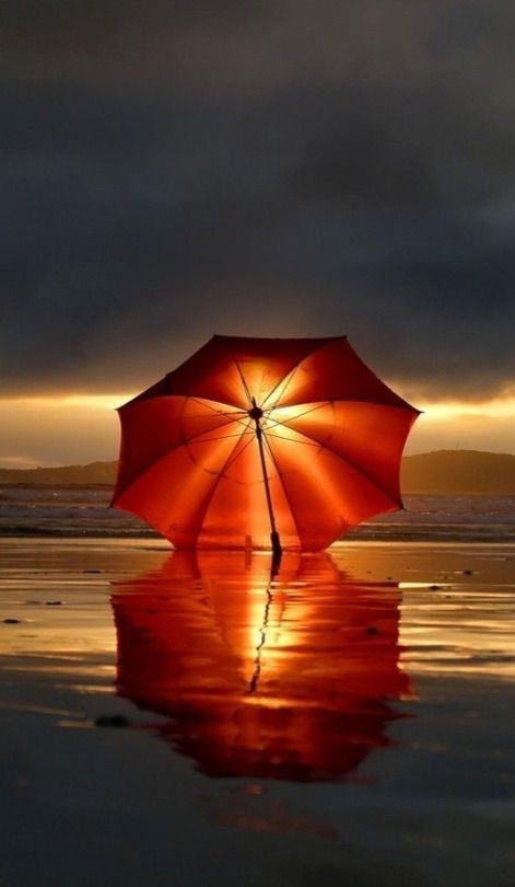 coucher de soleil sur la plage
