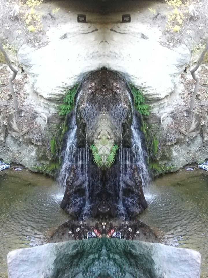 under a metro rail pass kaleidoscope