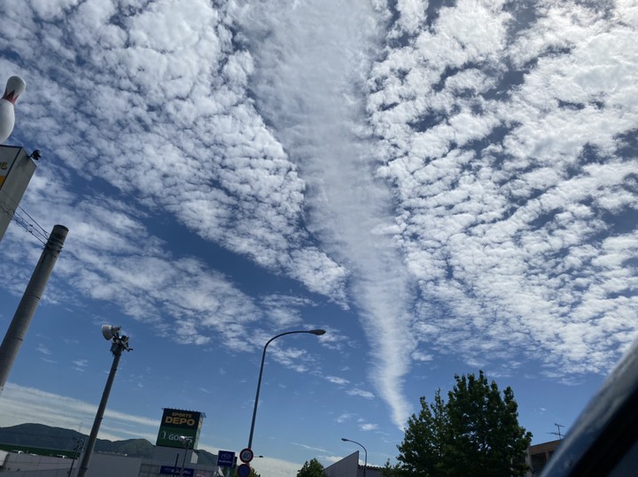 Dragon-like clouds