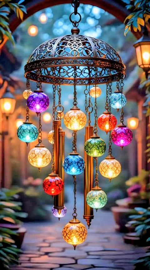 chandelier, sphere Hintergrundbilder