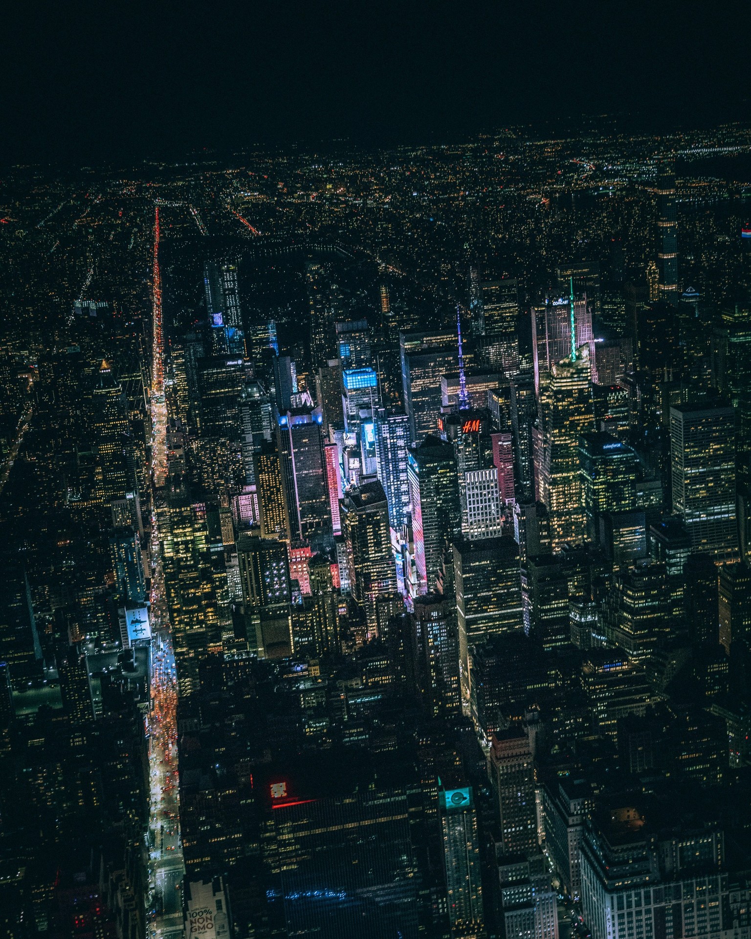 tapety metropolis, night