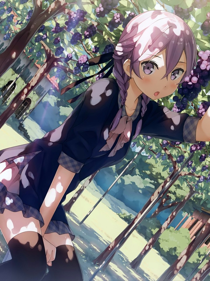 Girl in the vineyards