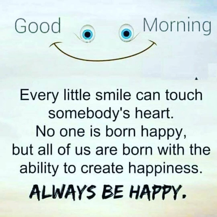 good morning