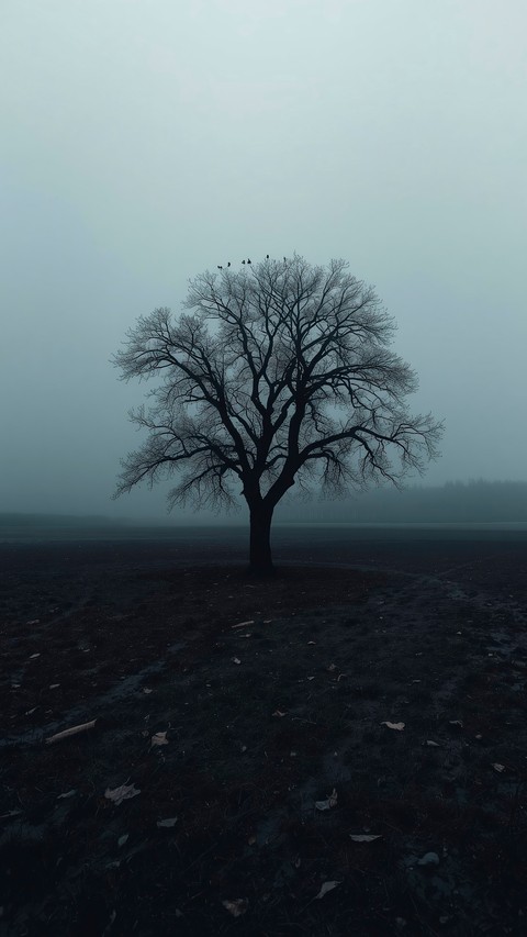branch, mist वॉलपेपर