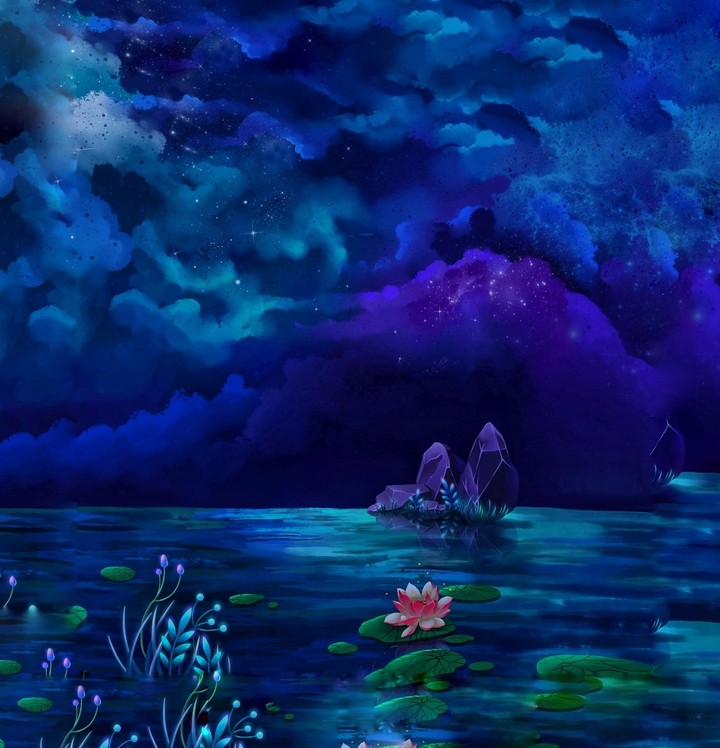 blue night