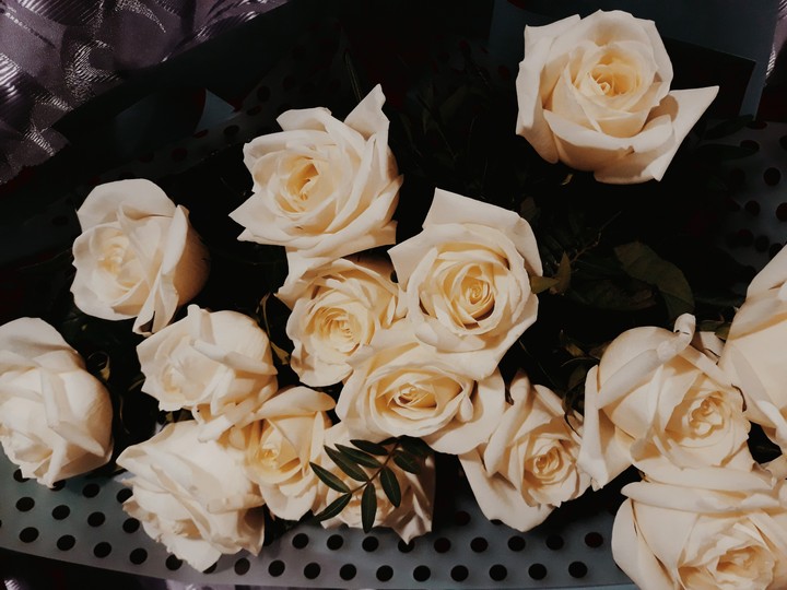 white roses