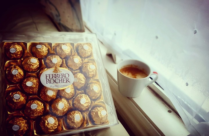 Coffee time! Ferrero Rocher