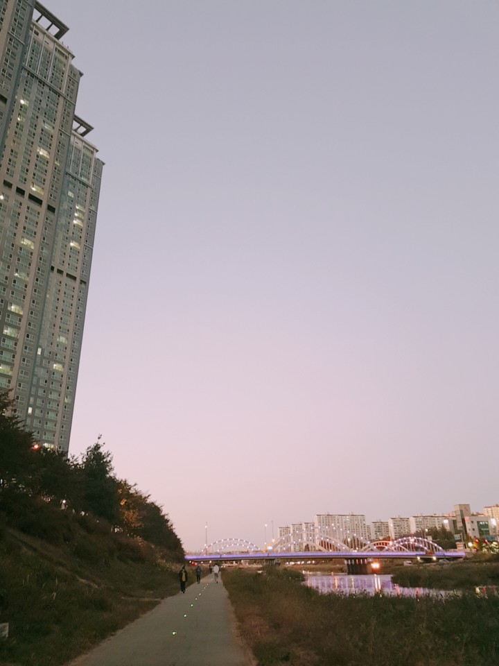 해가지는노을
