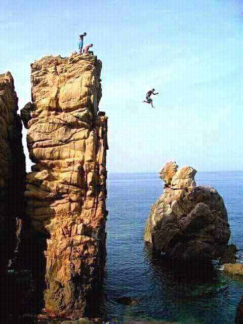 mer plongée courageux