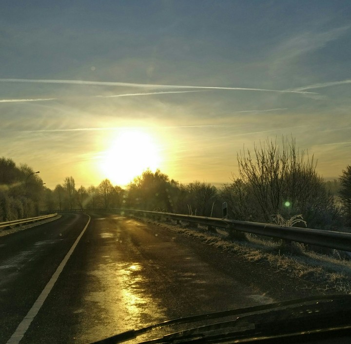 winter sunset