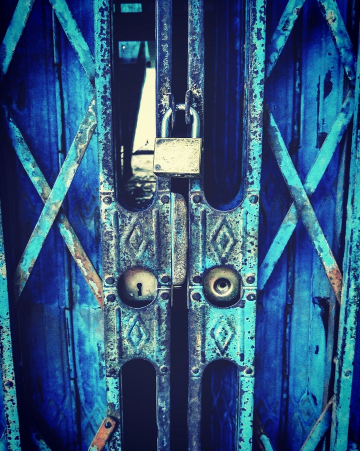 a locked door