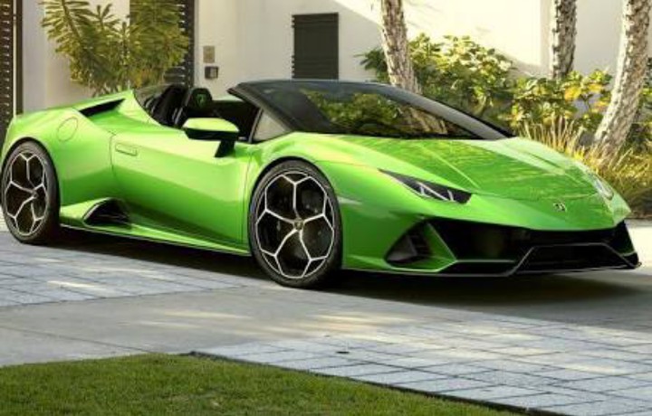 green Lamborghini