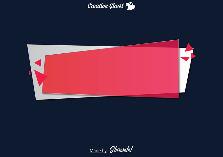 Clean Banner design | Glass Effect
