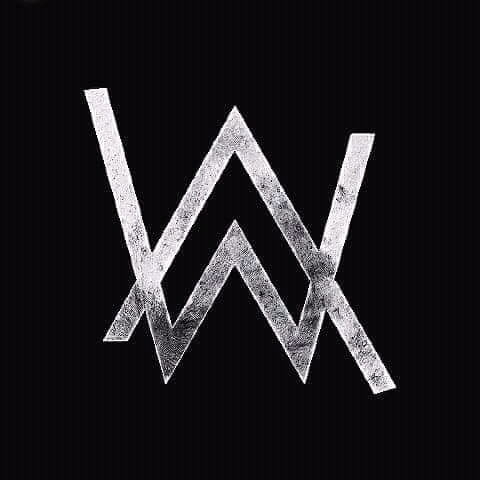 Alan Walker logo silver
