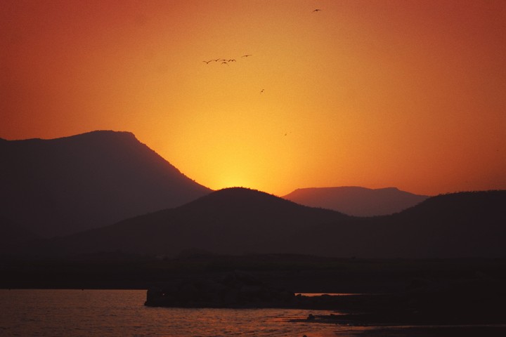 Sunrise over the mountains