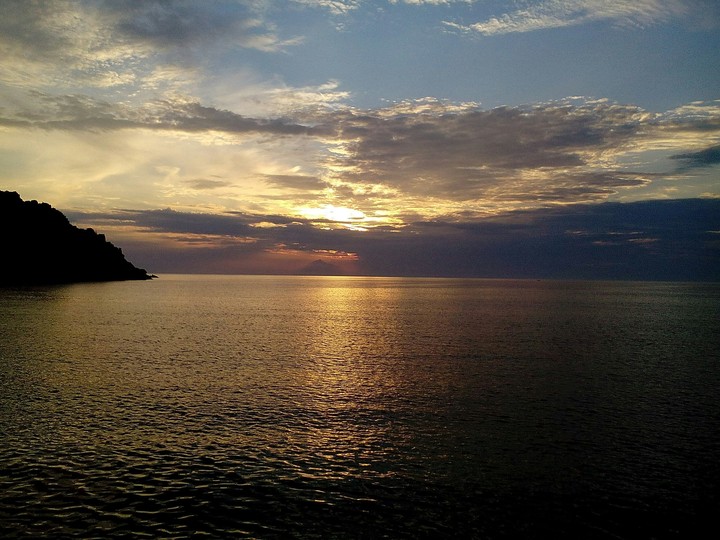sunset in limnos