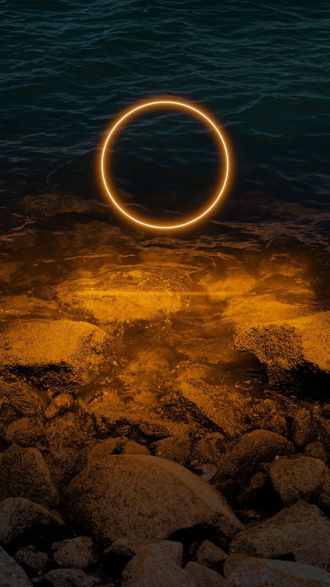 sun on sea