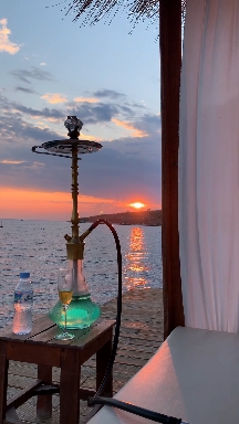 sunset on paradise