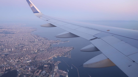Air Astana flight to Istanbul