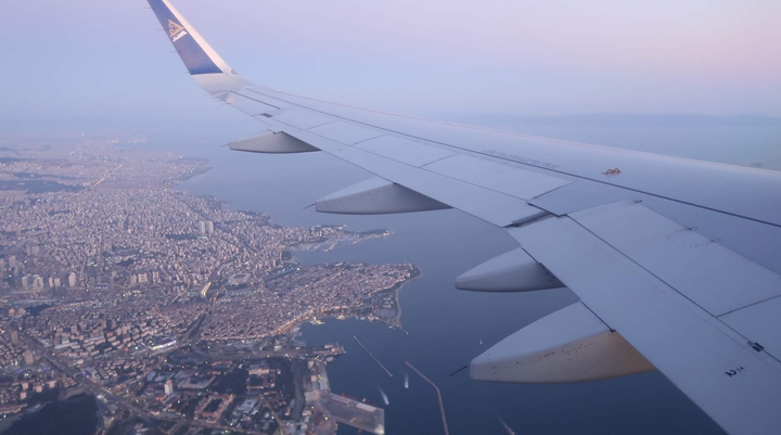 Air Astana flight to Istanbul