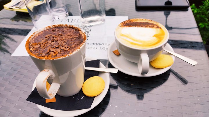 Coffee and hot chocolate