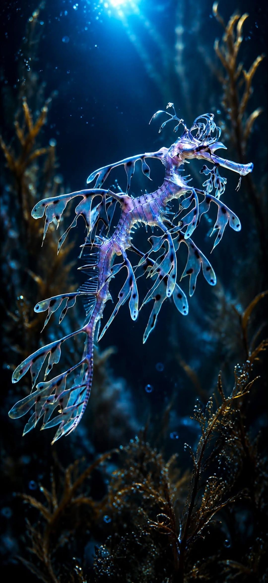обои underwater, blue