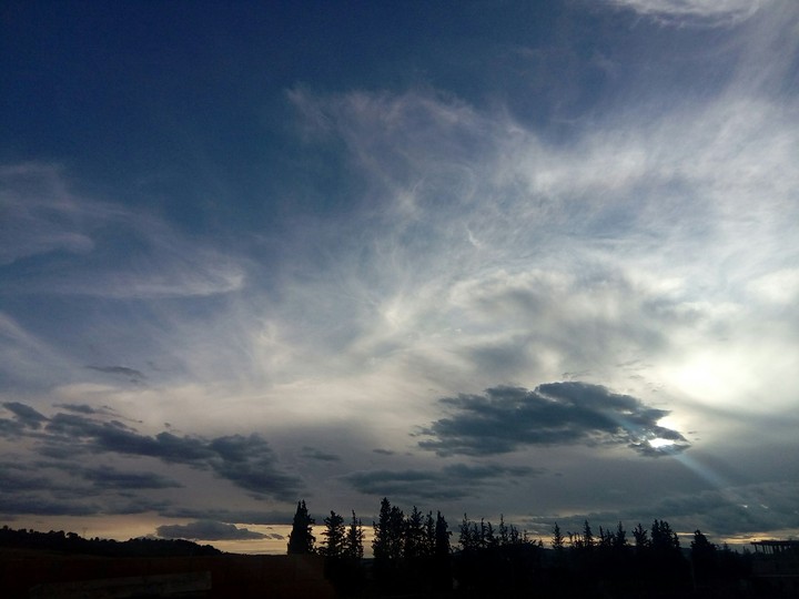 Cloudy evening