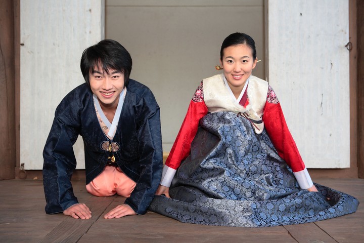 Couple in Korean Dress II