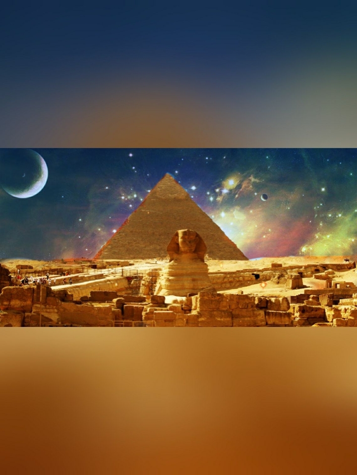 sky over the pyramid