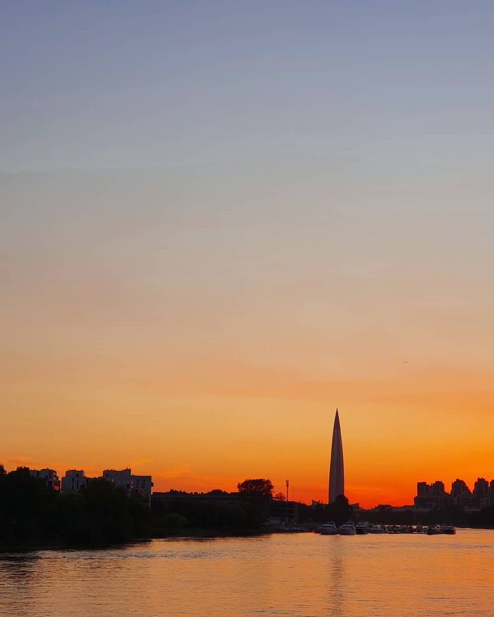 sunset in spb