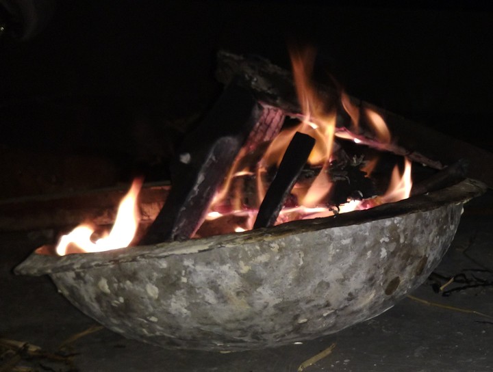 a bonfire.