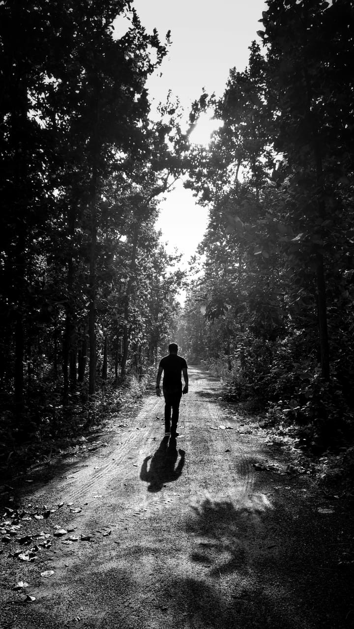 Walk alone.
