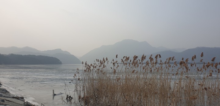 겨울 강가