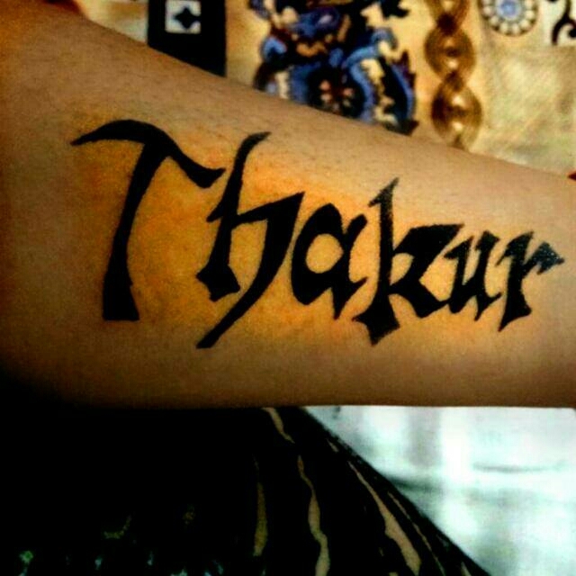 thakur hand tattoo