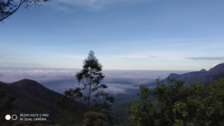 above the clouds