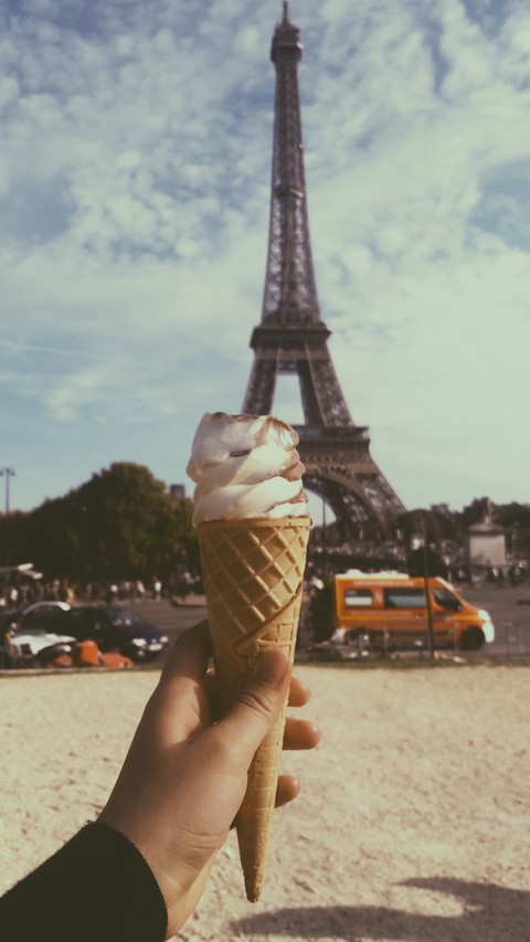 #paris #eiffeltower #icecream #travel