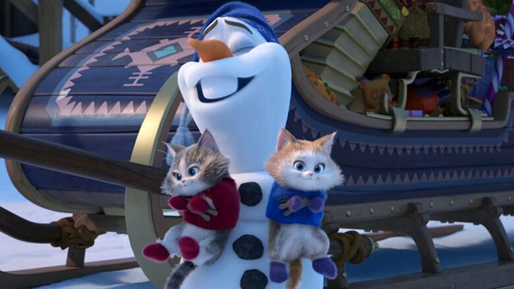 Olaf with sweet little cats