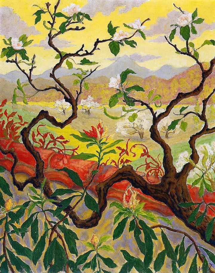 "Japanese Style Landscape" Paul-Elie Ranson 1900