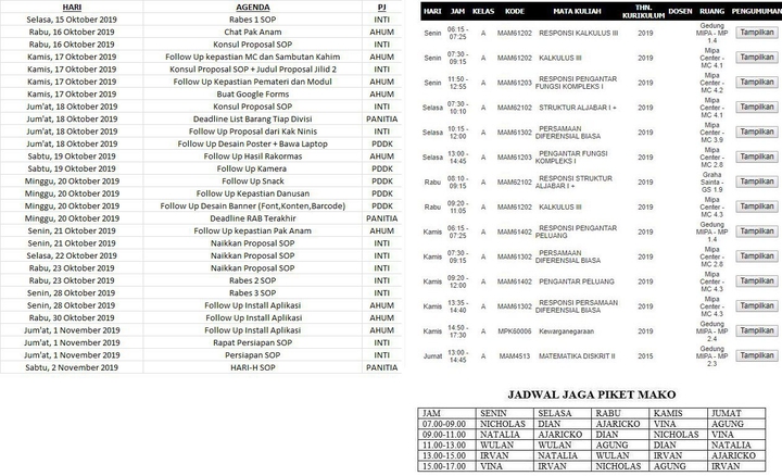 Jadwal